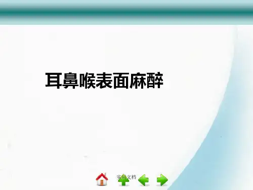 耳鼻喉科表面麻醉