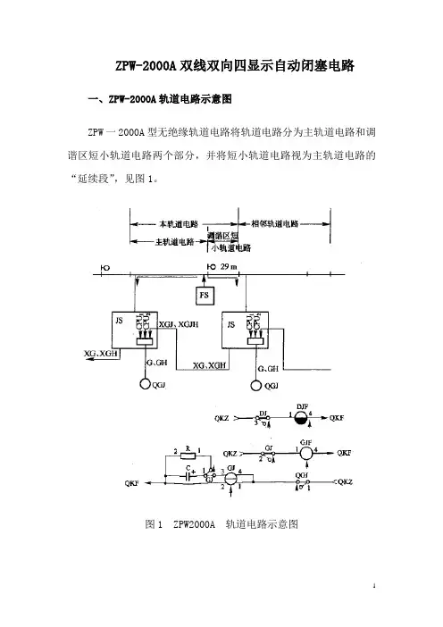 ZPW-2000A双线双向四显示自动闭塞电路0902