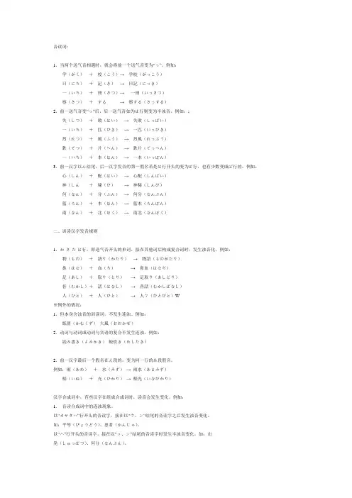 变音规则