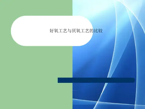好氧工艺与厌氧工艺的比较