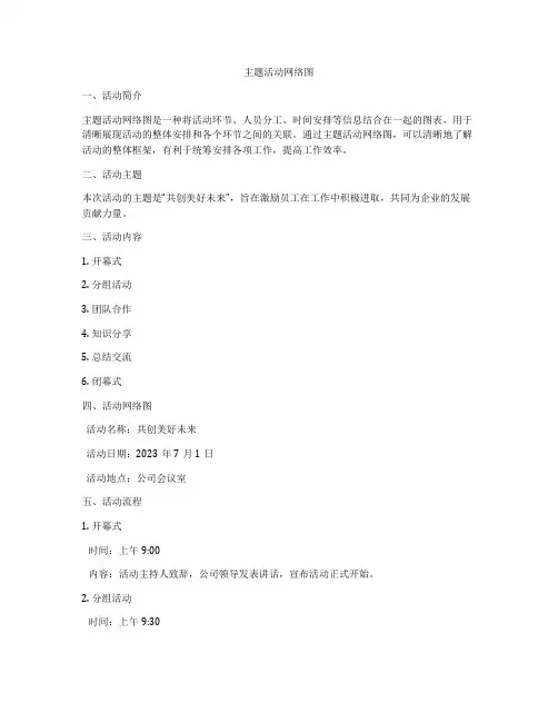 主题活动网络图