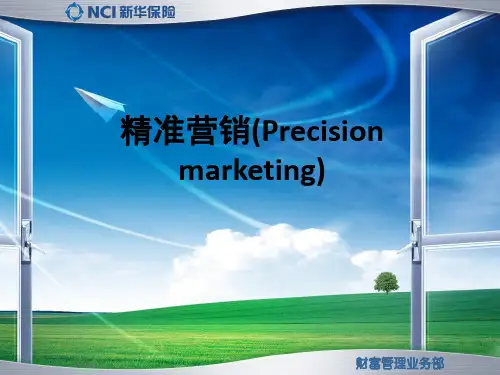 精准营销(Precision marketing)ppt课件