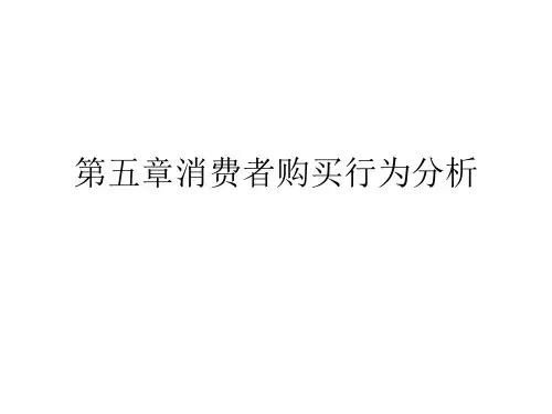 消费者购买行为分析
