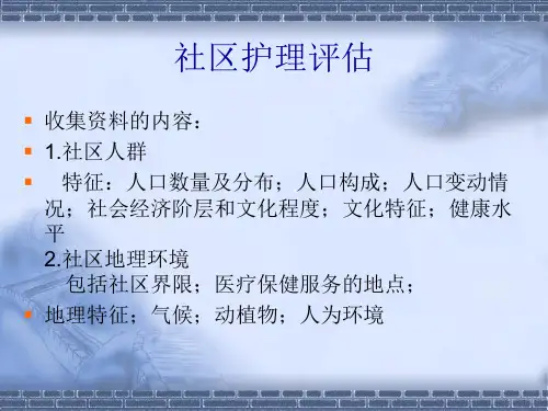 社区护理诊断