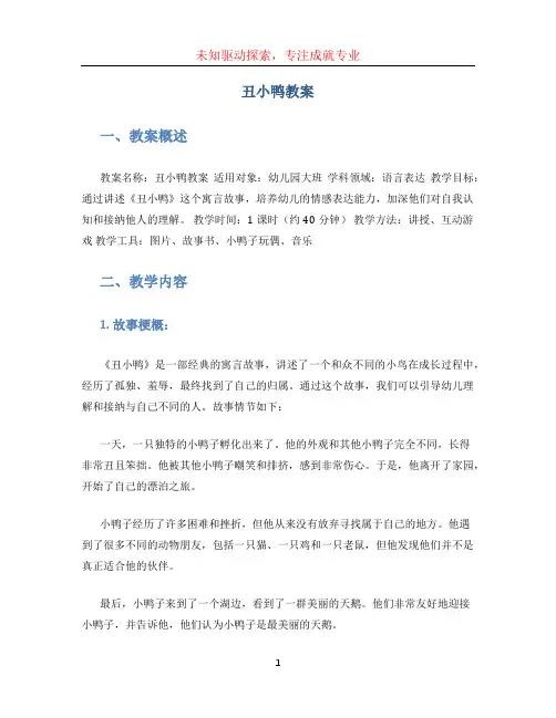 丑小鸭教案 (3)