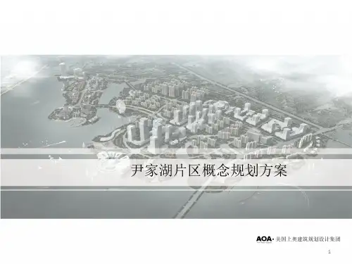 尹家湖片区概念规划方案PPT幻灯片课件
