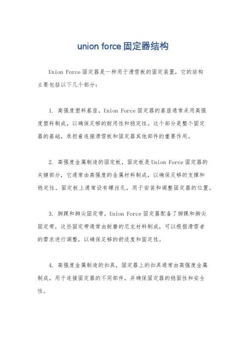 union force固定器结构