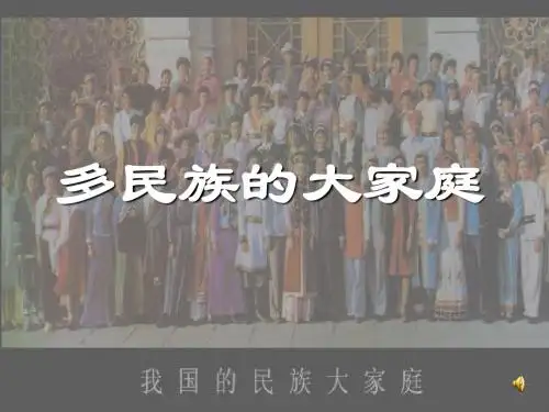 第一节《多名族的大家庭》课件