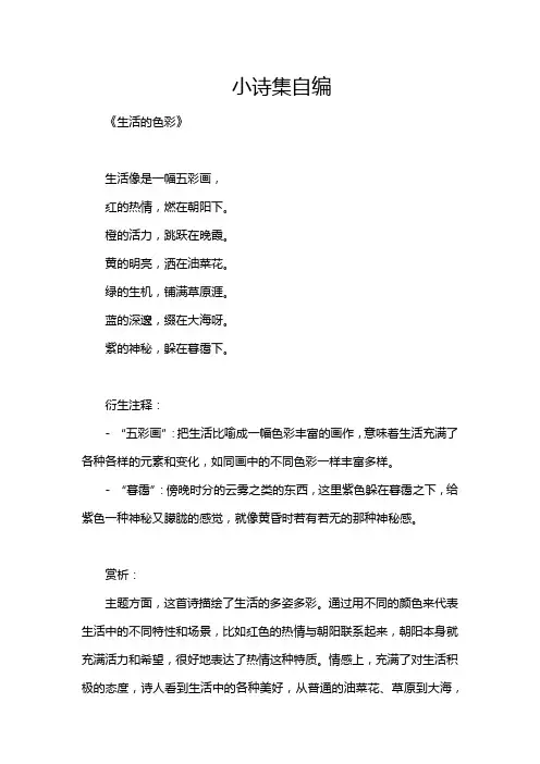 小诗集自编