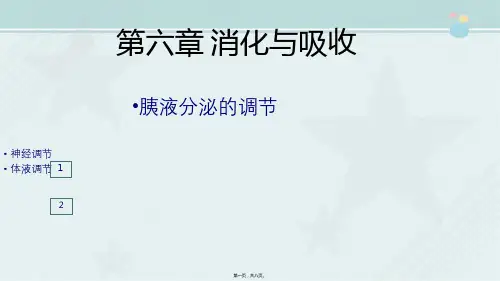助产专业《消化18胰液分泌的调节》