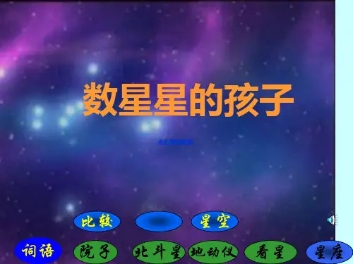 29数星星的孩子二年级语文下册PPT课件