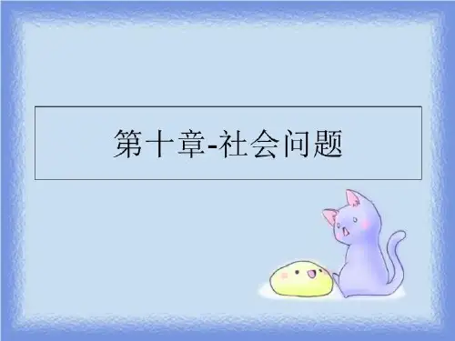最新第十章-社会问题PPT课件