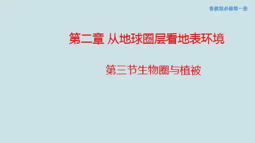 高中地理《生物圈与植被》PPT课件