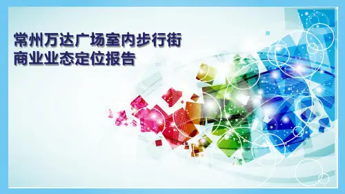 常州万达广场商业定位报告