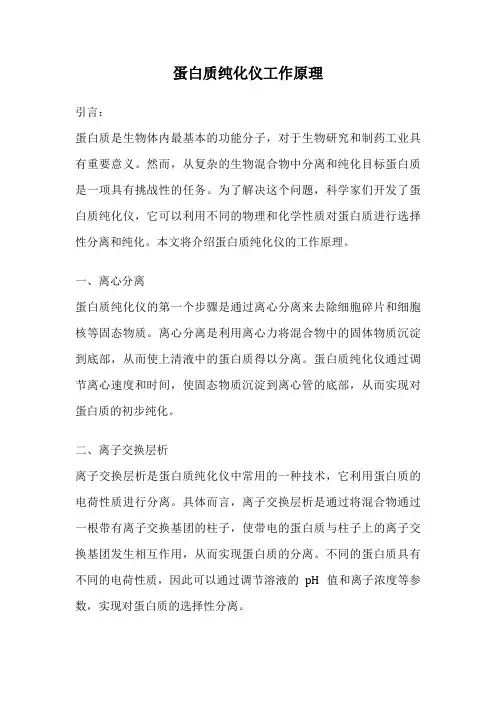 蛋白质纯化仪工作原理