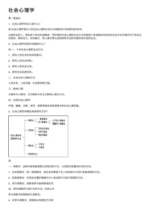 社会心理学——精选推荐