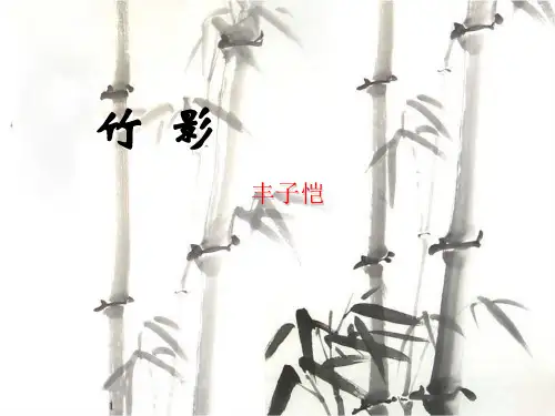 新鲁教版(五四学制)七年级语文上册：3竹影 课件 (共17张PPT)