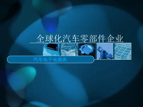 全球知名汽车OEM零部件企业