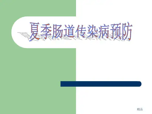 夏季肠道传染病预防PPT课件