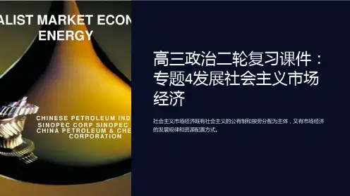 高三政治二轮复习课件：专题4发展社会主义市场经济