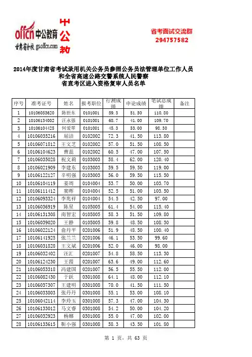 甘肃省公务员