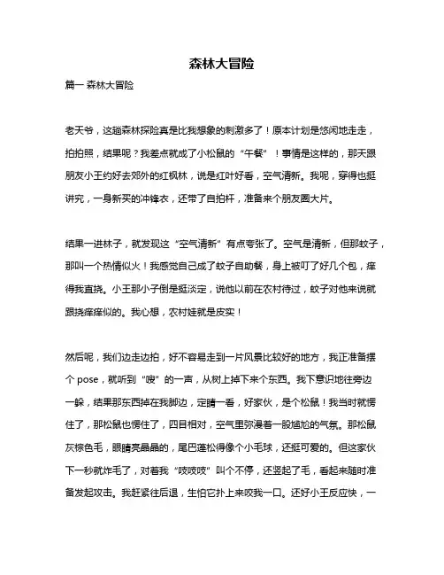 作文《森林大冒险》