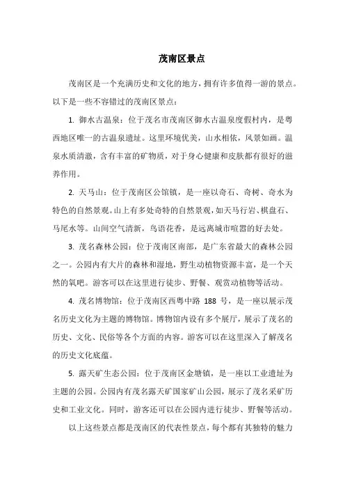 茂南区景点