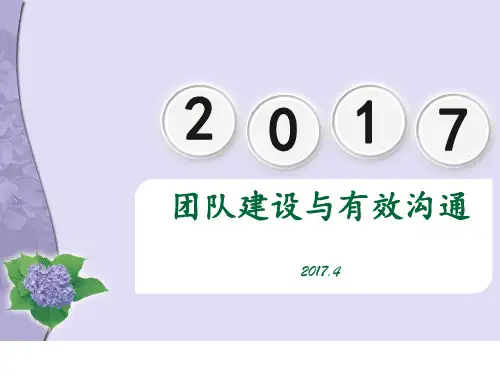 有效沟通与团队建设PPT课件