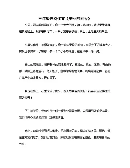 三年级看图作文《美丽的春天》
