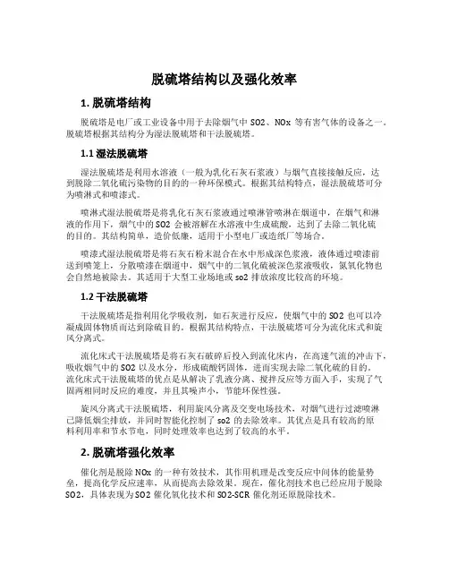 脱硫塔结构以及强化效率