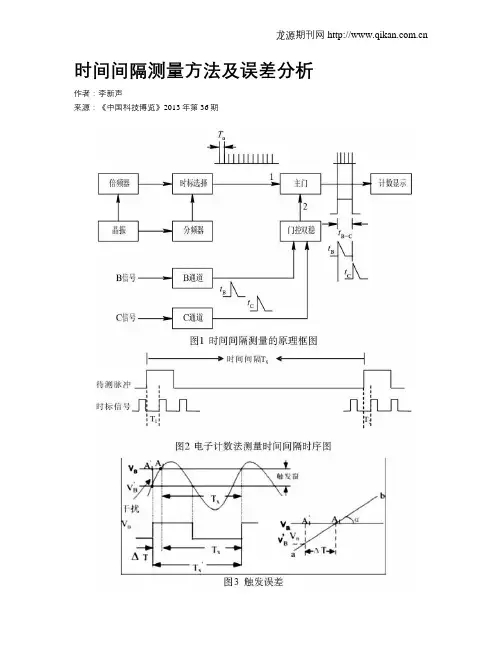 时间间隔测量方法及误差分析