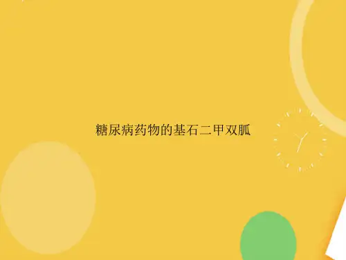 糖尿病药物的基石二甲双胍完整版PPT资料