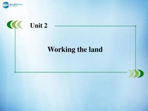 【成才之路】2014-2015高中英语 Unit 2 Section 2 Learning about Language课件 新人教版必修4