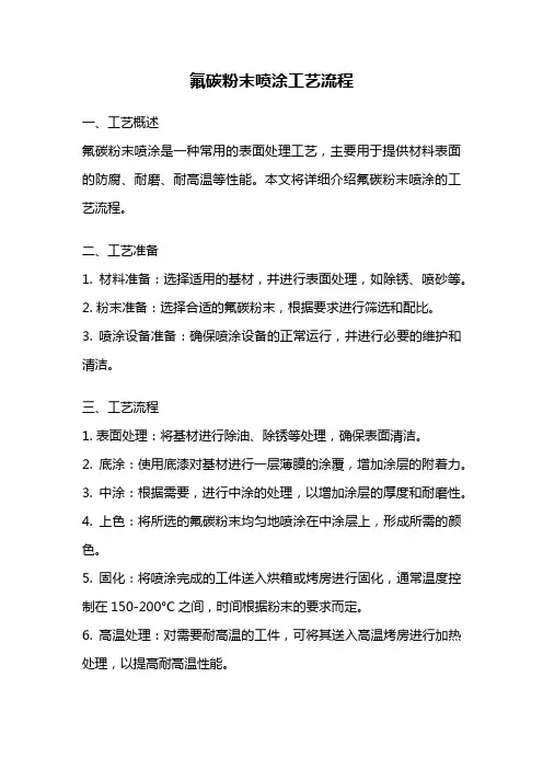 氟碳粉末喷涂工艺流程