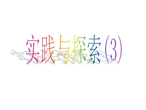 2实践与探索2PPT课件(华师大版)