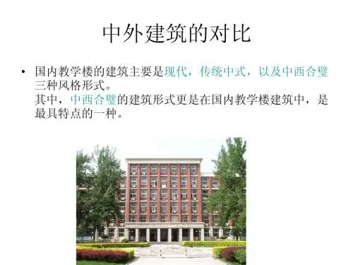 中外建筑的对比