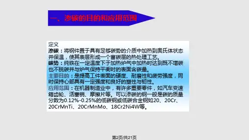 钢的渗碳热处理
