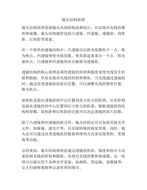 镜头结构原理