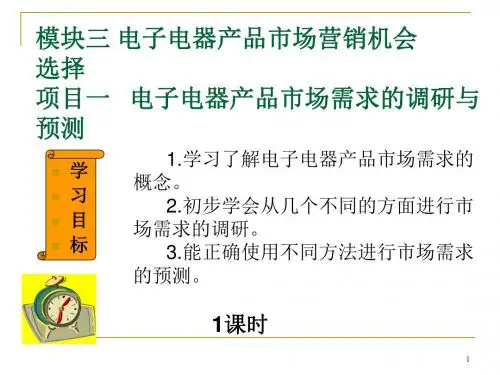 电子电器产品的市场与营销ppt课件