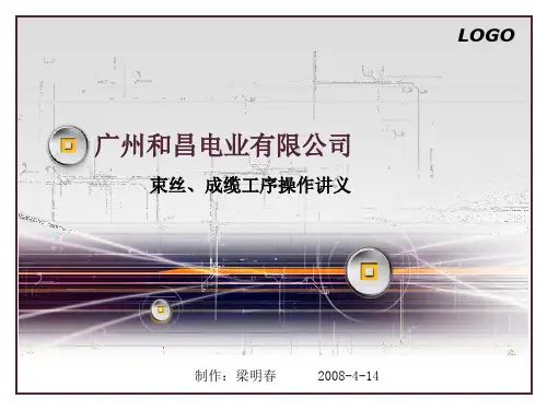 束丝、成缆工序培训资料