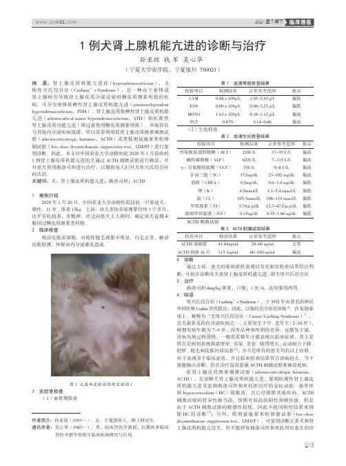 1例犬肾上腺机能亢进的诊断与治疗