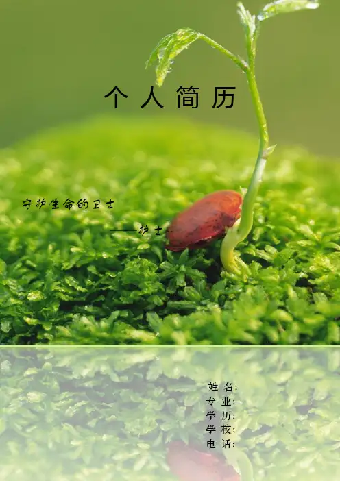 护士个人简历模板