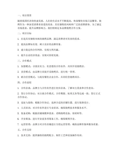 品牌烧烤合作方案策划