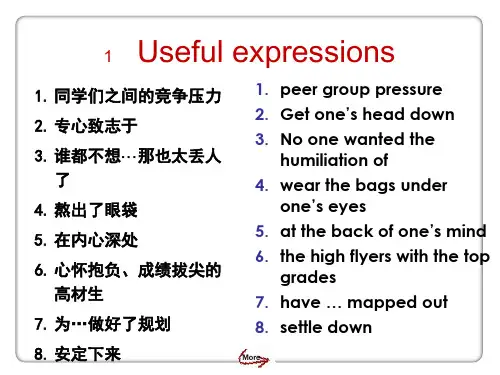 新标准大学英语3课文词组