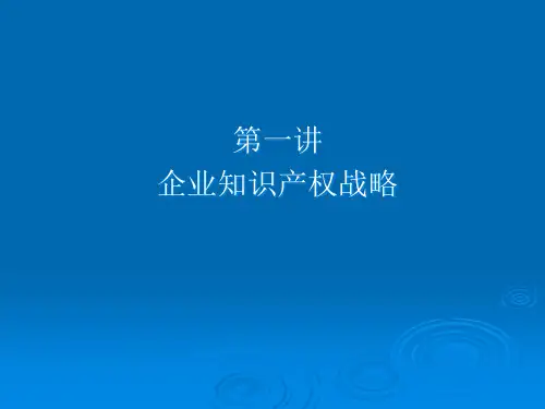 企业知识产权保护战略