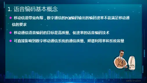 6.3.216移动通信中的语音编码技术