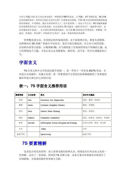 7S文档