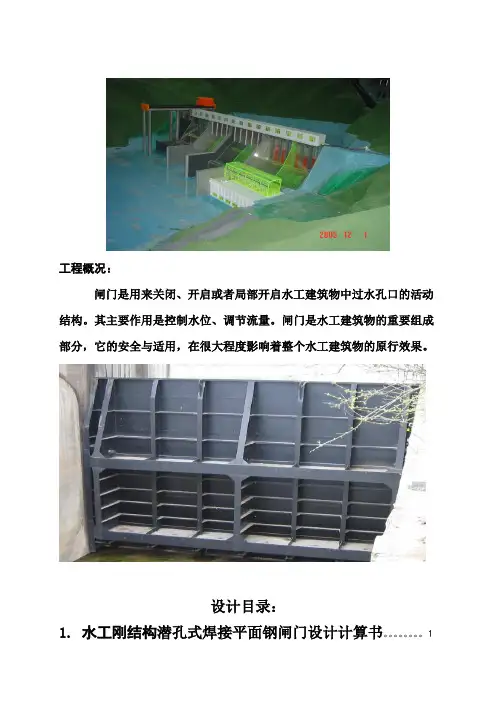 水工钢闸门设计