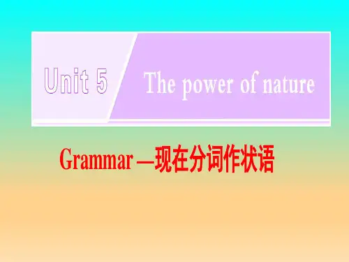 人教版高中英语选修六Unit5 Grammar课件