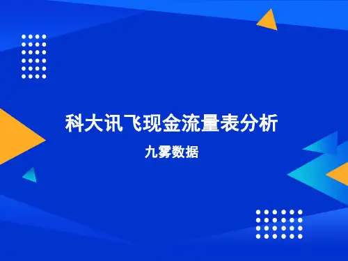 科大讯飞现金流量表分析2022-03